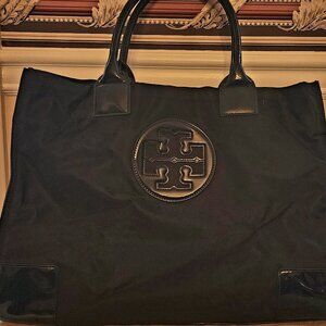 Tory Burch Ella Tote in Navy Blue